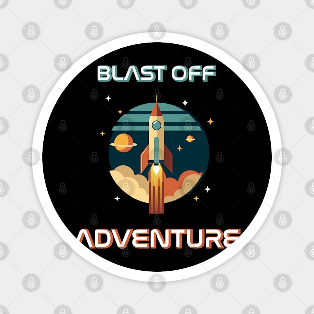 Blast Off Adventure Magnet by TurnEffect
